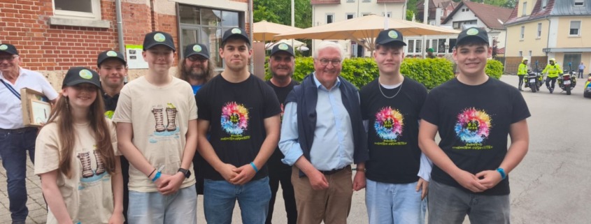 Foto Bundespräsident Steinmeiner besucht ehrenamtliche Naturschützer